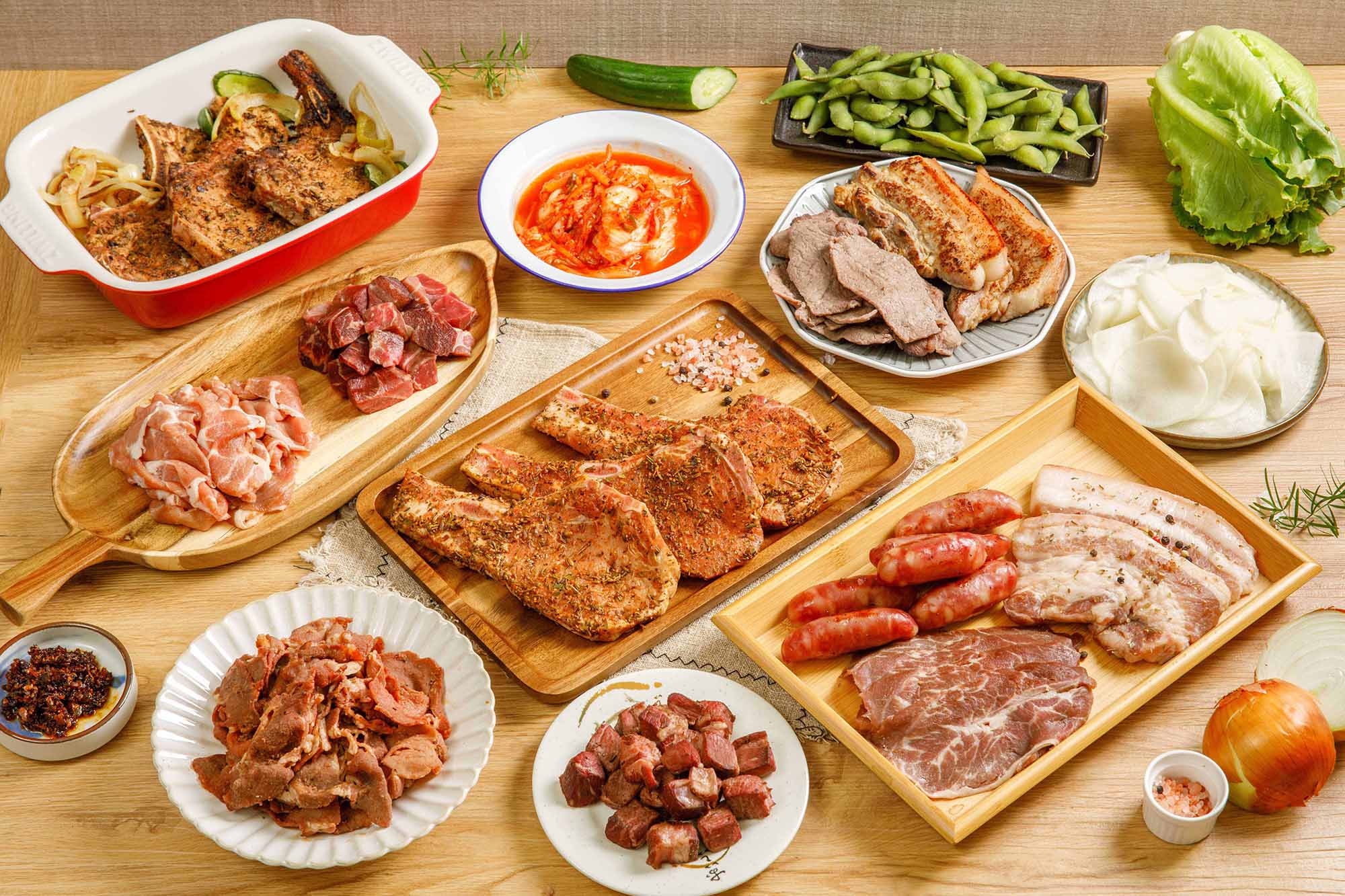 台畜攜手金尚順泡菜 豪華韓式經典烤肉組上市