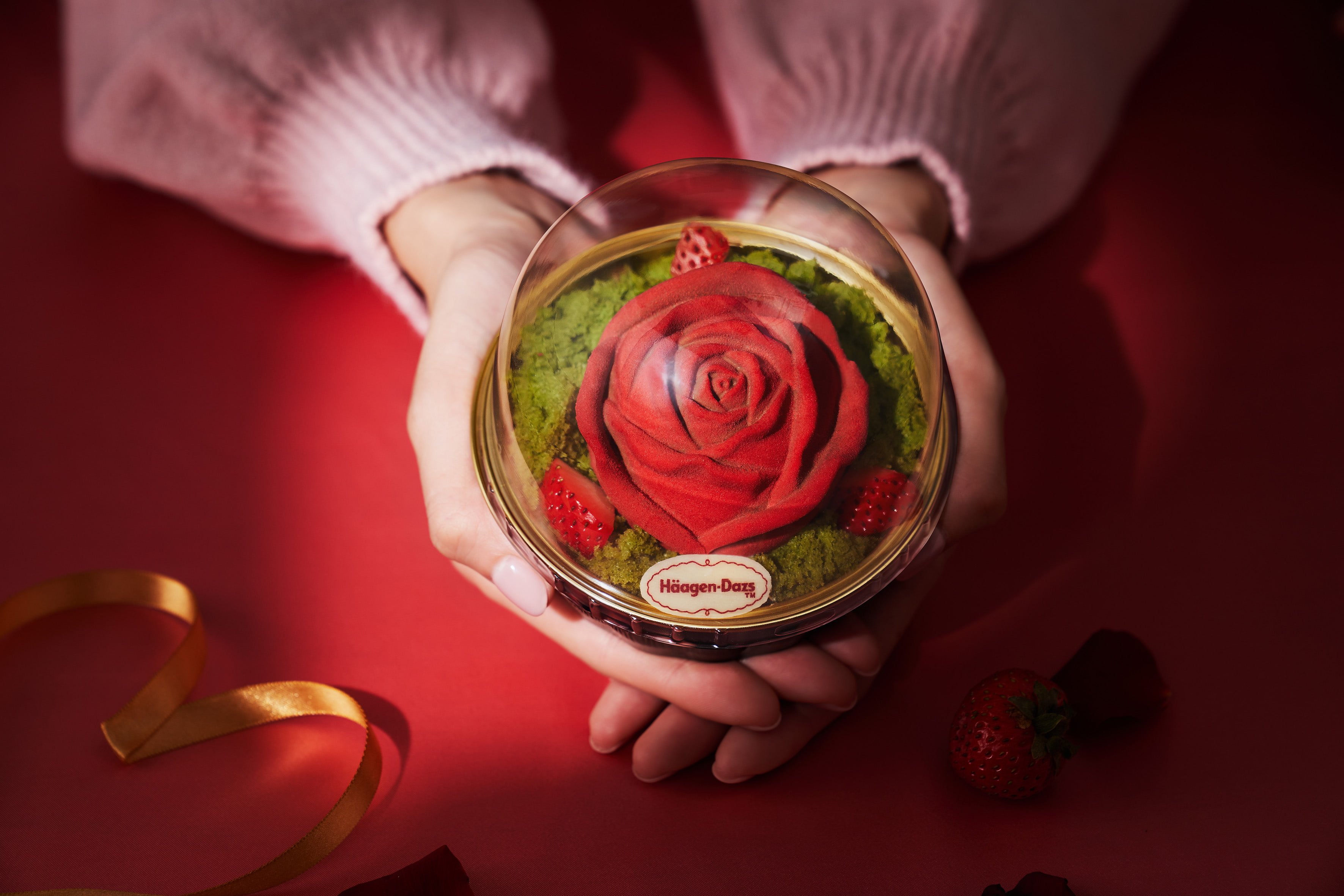 自帶浪漫氣場 冬日傳情首選 哈根達斯「掌心玫瑰」絕美登場