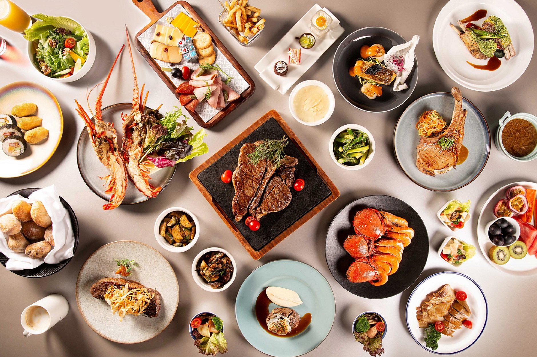 台北萬豪 Garden Kitchen 推出「主餐 1+1」優惠 週一至三雙人同行 主餐買一送一